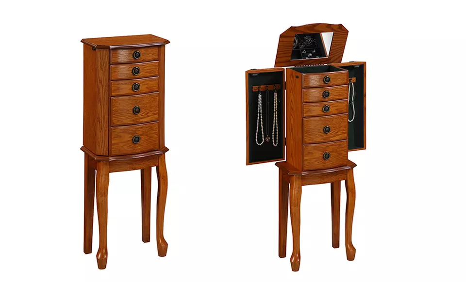 Linon Standing Jewelry Armoire. Multiple Models from $69.99–$74.99. Free Returns. - Second Medium