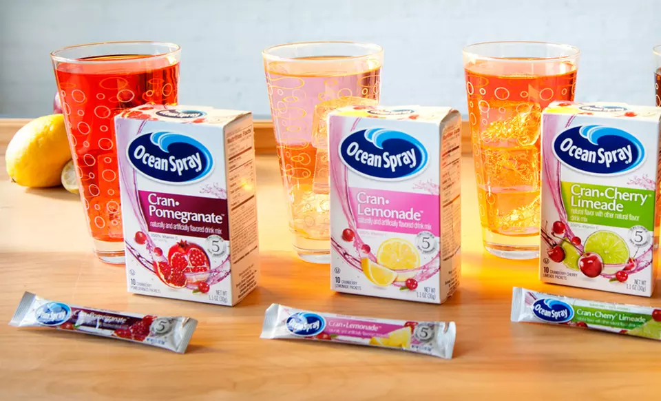 $14.99 for Ocean Spray On The Go Powdered Cranberry Juice Mix ($15.49 List Price). Multiple Flavors. Free Shipping. - Second Medium