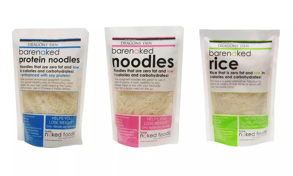 20 Packs Low Calorie, Low Carbohydrate, Zero Fat Noodles or Rice from £29.99 With Free Delivery (Up to 34% Off) - Primary Image