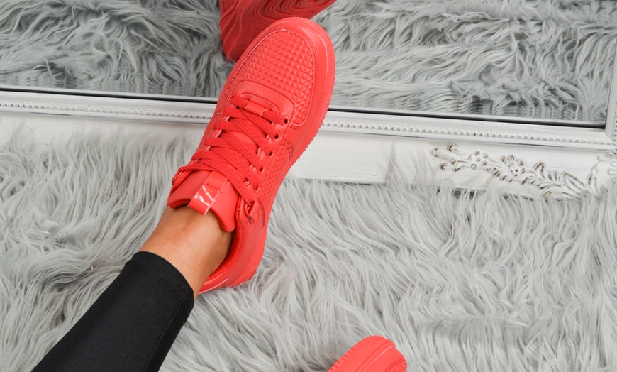 Image 20: Women's Lace-Up Sneakers