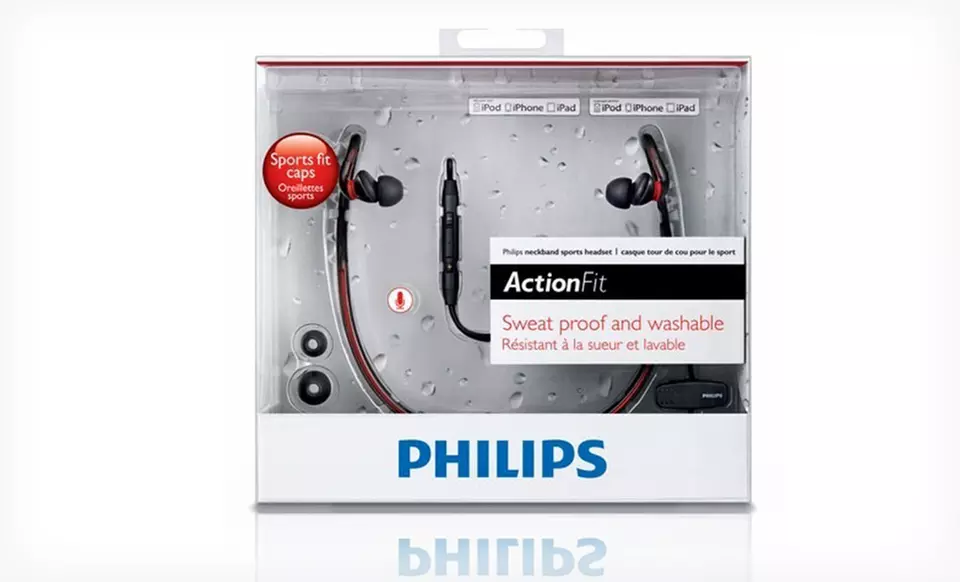 $24.99 for 1 Pair of Philips ActionFit Neckband Headphones ($59.99 List Price). Free Shipping and Returns. - Second Medium
