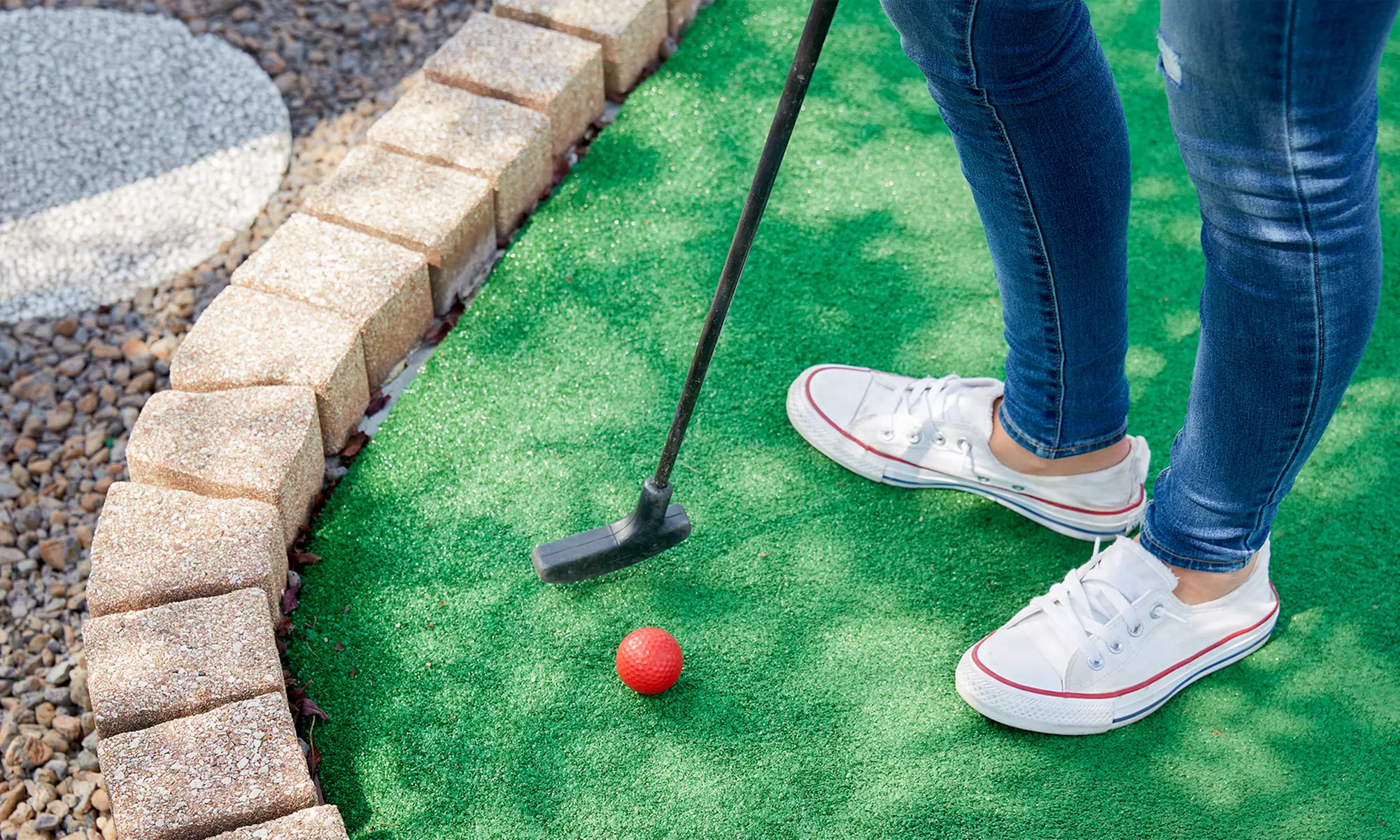 Attempt a Hole-in-One at the Expansive 36-Hole Miniature Golf Course