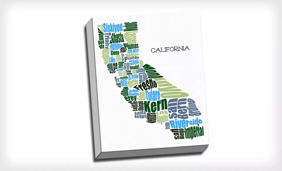 $59 for a Neighborhood Map in Words ($209 List Price). 14 Locations Available. Free Shipping and Free Returns. - Primary Image