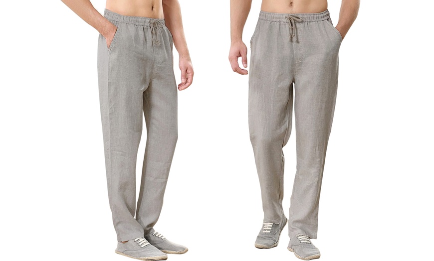 Image 4: Pantaloni da uomo in lino