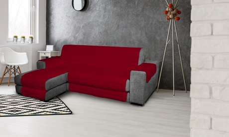 Copridivano Elegant con penisola a sinistra o a destra, disponibile in 3 dimensioni e vari colori