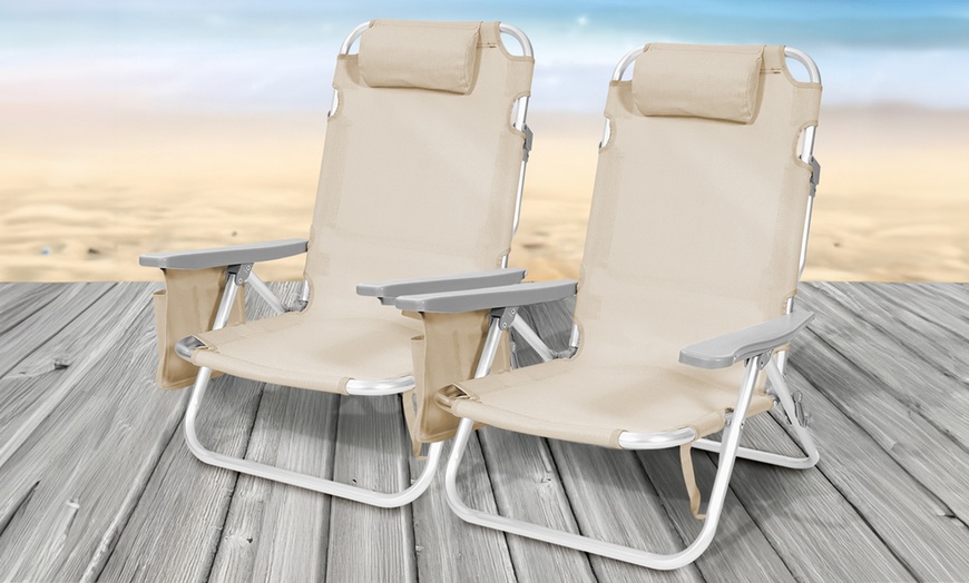Image 5: Set de 2 chaises longues