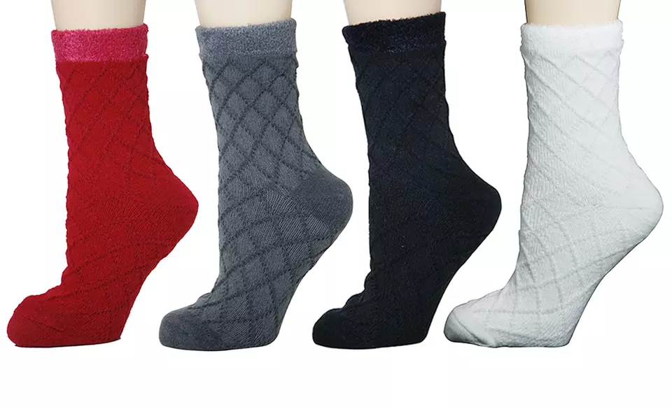 Two Pairs of ﻿Everyday People Women's Shea Butter Infused Socks. Multiple Colors Available. - Primary Image