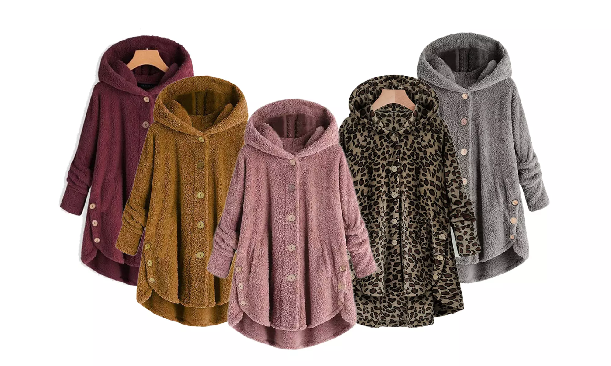 Veste polaire à capuche Darla avec fermeture à boutons, pour femme - Primary Image