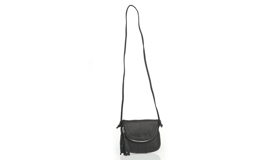 Image 3: Le Sac Italian Leather Shoulder Bag 