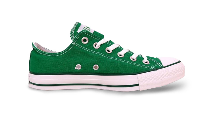 Converse basse verte clearance pomme