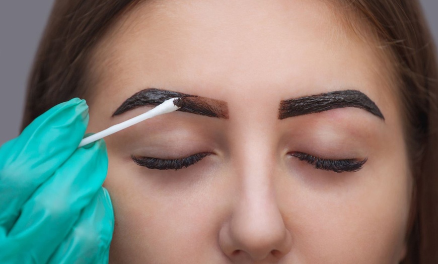 Image 2: Brow Shape, Wax with Tint, Brazilian Wax, or Keratin Lash Lift