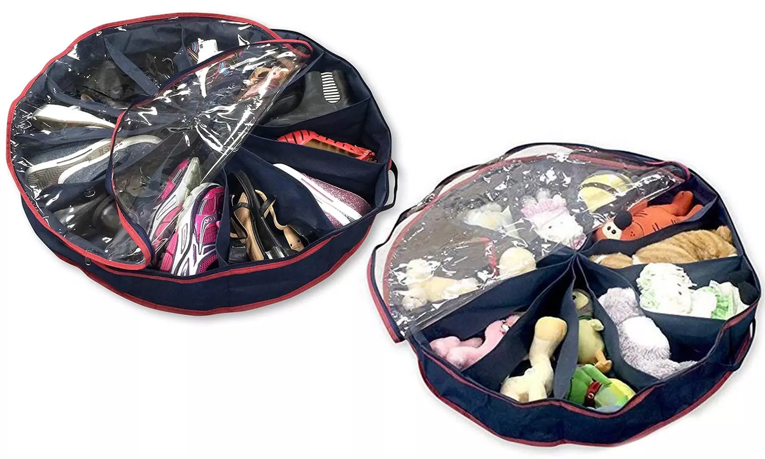 12-Compartment Round Shoe Organizer - Primary Image