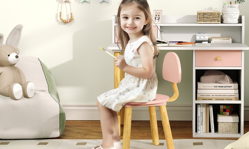 Image 7: AIYAPLAY Kids Desk and Chair Set