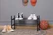 Expandable Free Standing Shoe Rack, 2-Tier Holds Up To 10-Pairs - Second Medium