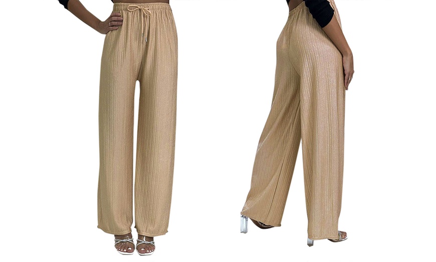 Image 16: Women's Wide Leg Trousers 