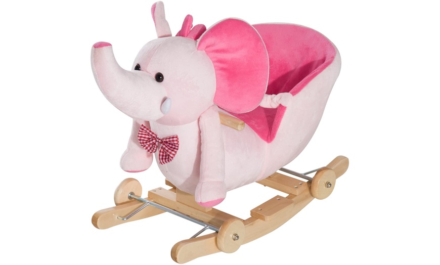 Image 9: Ride-On Rocking Elephant Toy