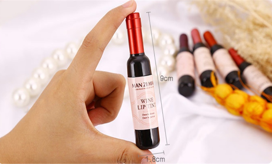 Image 9: One or Six Novelty Wine Bottle Lip Stain Tints