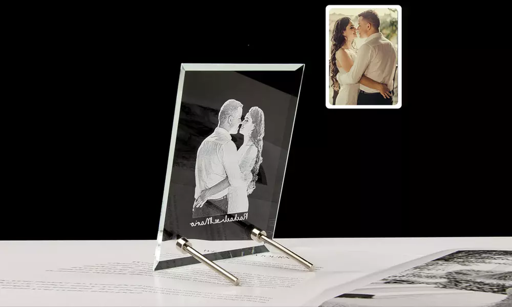 Kristall-Fotorahmen im Hoch- oder Querformat