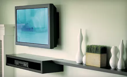 Flat-Screen TV Installation with Option for Wall Mount from DXM Integrated Solutions in Buffalo Grove (Up to 75% Off) - Primary Image
