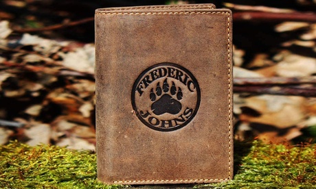 Portefeuille RFID en cuir vintage de Frédéric Johns