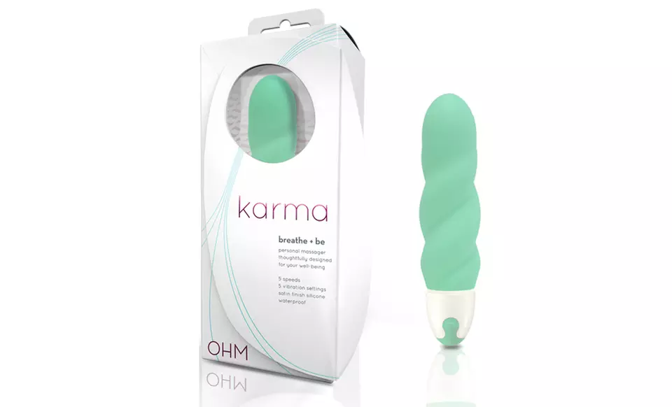 OHM Karma Personal Massager in Berry or Mint - Second Medium