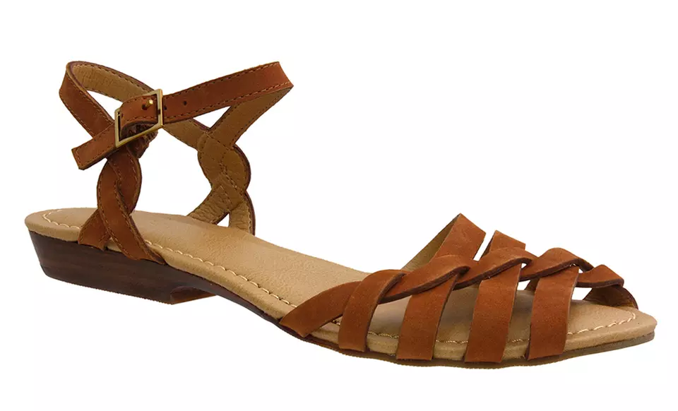 G.H. Bass & Co. Clementine Women's Leather Sandals in Narrow, Medium, or Wide Width - Second Medium