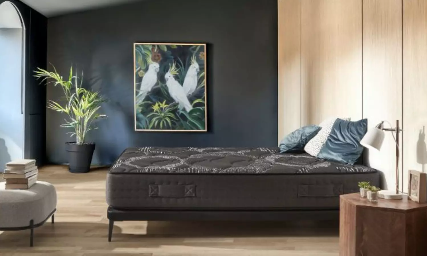 Matelas "ViscoGrafeno Blackrest" de Matua avec ressorts ensachés et rembourrage viscoélastique, livraison offerte - Primary Image