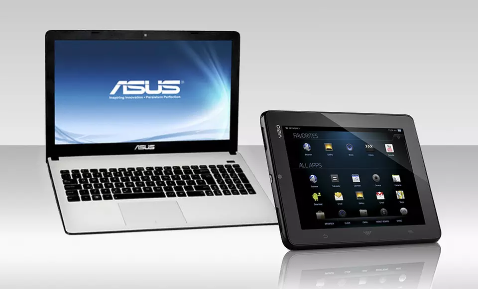 $389 for an ASUS Laptop and a Vizio Tablet (Manufacturer Refurbished) ($628.99 List Price). Free Shipping and Returns. - Primary Image