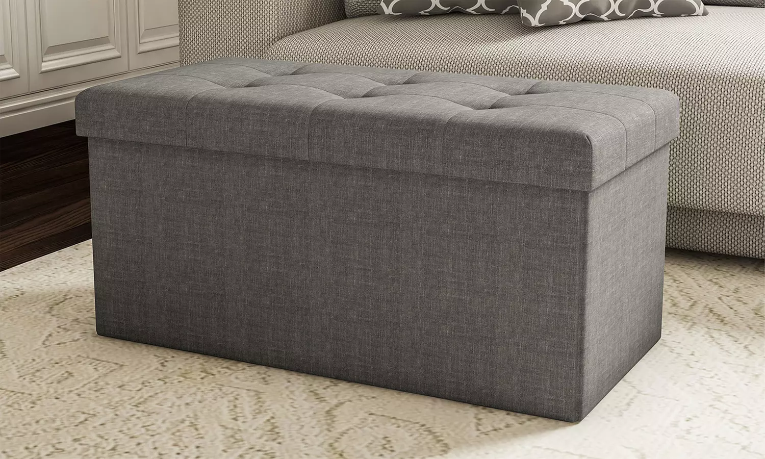 Lavish Home Foldable Ottoman Bench - Primary Image