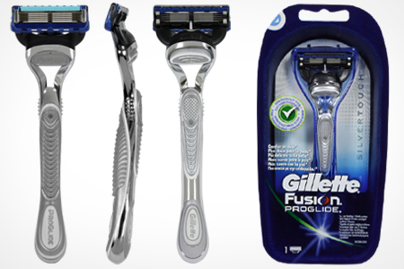 gillette fusion proglide silvertouch