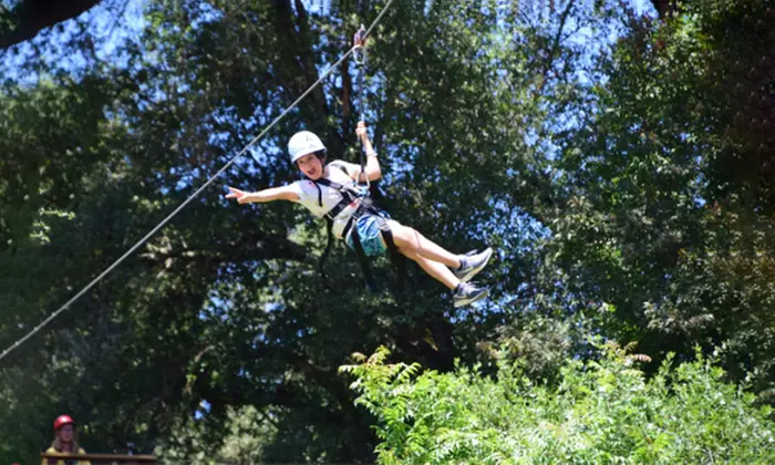 Zipline, Ropes, and Rafting Combo - Great for families or groups at Mother Lode River Center(Up To 23% Off) - Primary Image