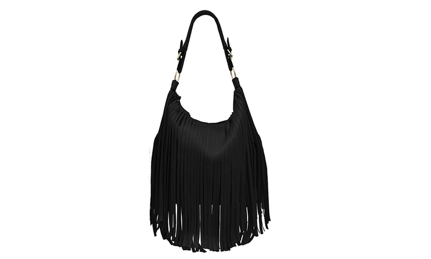 Fringed Hobo Bag | Groupon Goods