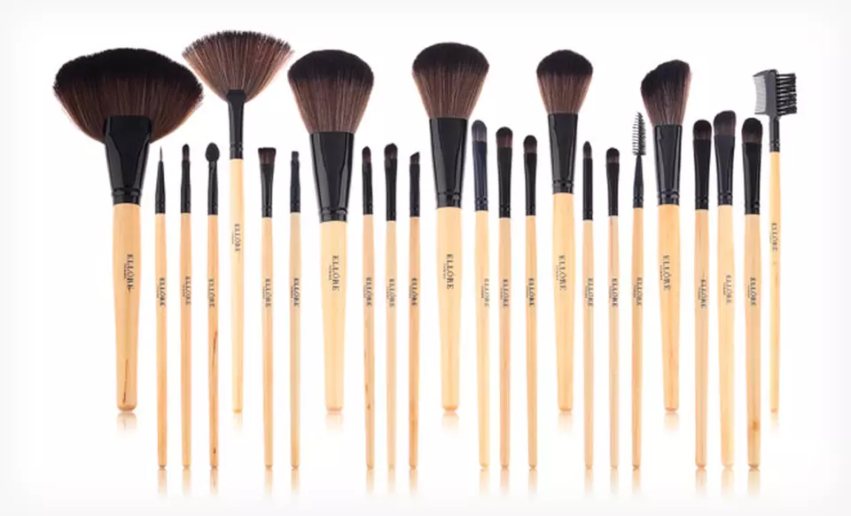 Ellóre Femme 24-Piece Professional Makeup Brush Set. Free Returns. - Second Medium