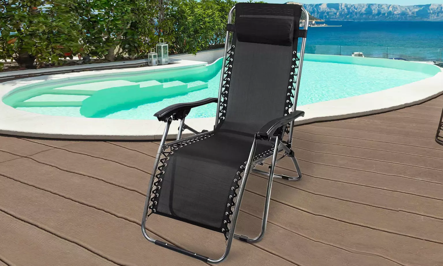 Chaise longue pliable, coloris au choix - Primary Image