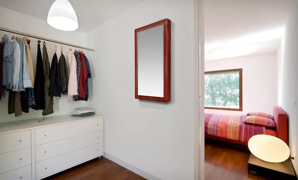 $79 for an Over-the-Door Jewelry Armoire in Black, Cherry, or White ($149.95 List Price). Free Shipping and Returns. - Primary Image