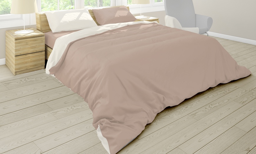 Image 4: 'Vitality Pur' Cotton Satin dekbedovertrek met kussenslopen