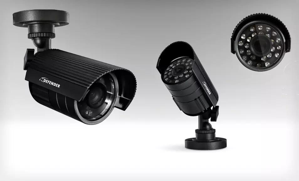 Defender Home-Security Systems with Cameras and DVR (Up to 66% Off). Three Options Available. Free Shipping. - Second Medium