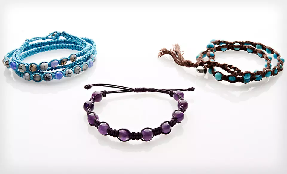 Beaded Wrap Bracelets (Up to 85% Off). Seven Styles Available. Free Returns. - Second Medium