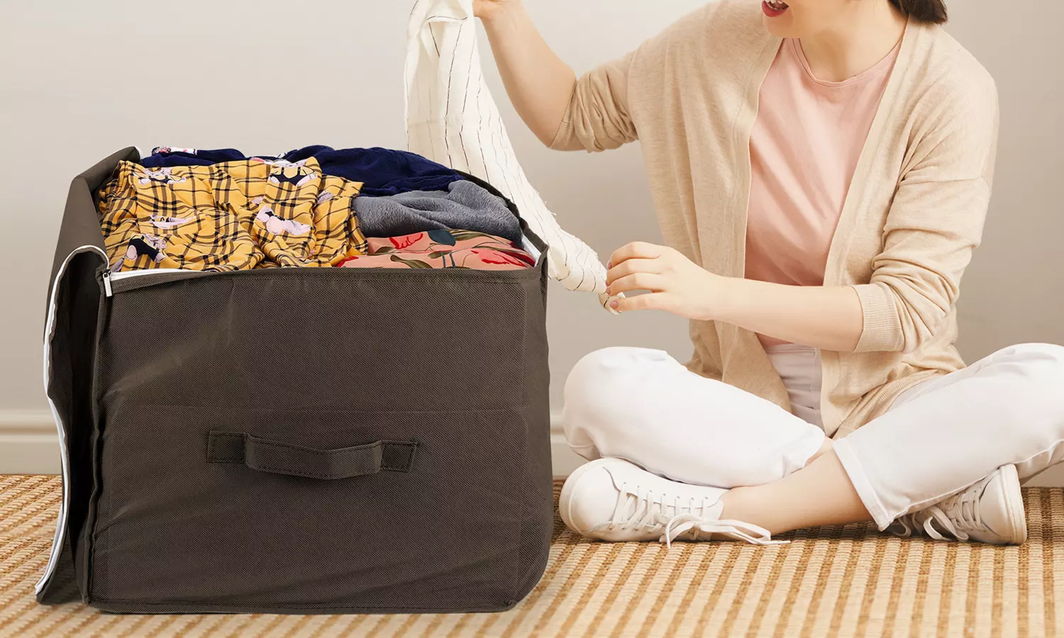 Vinsani Pack of Two Zipped Storage Bags