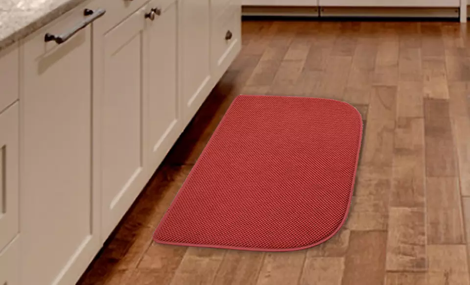 Memory-Foam Microfiber Kitchen Mats. Multiple Colors Available. Free Returns. - Primary Image