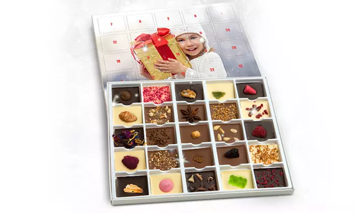 Personalisierbarer Schokoladen-Adventskalender mit eigenem Foto von Chocomondo ab 14,90 € (bis zu 75% sparen) - Second Medium