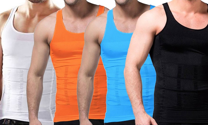 Image 1: Men's Slimming Vest