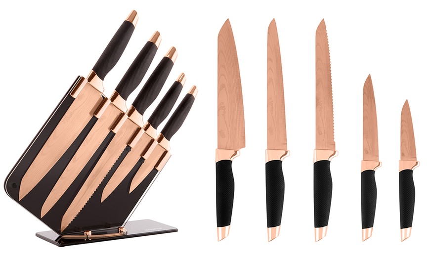 Image 9: Tower Five-Piece Knife Set