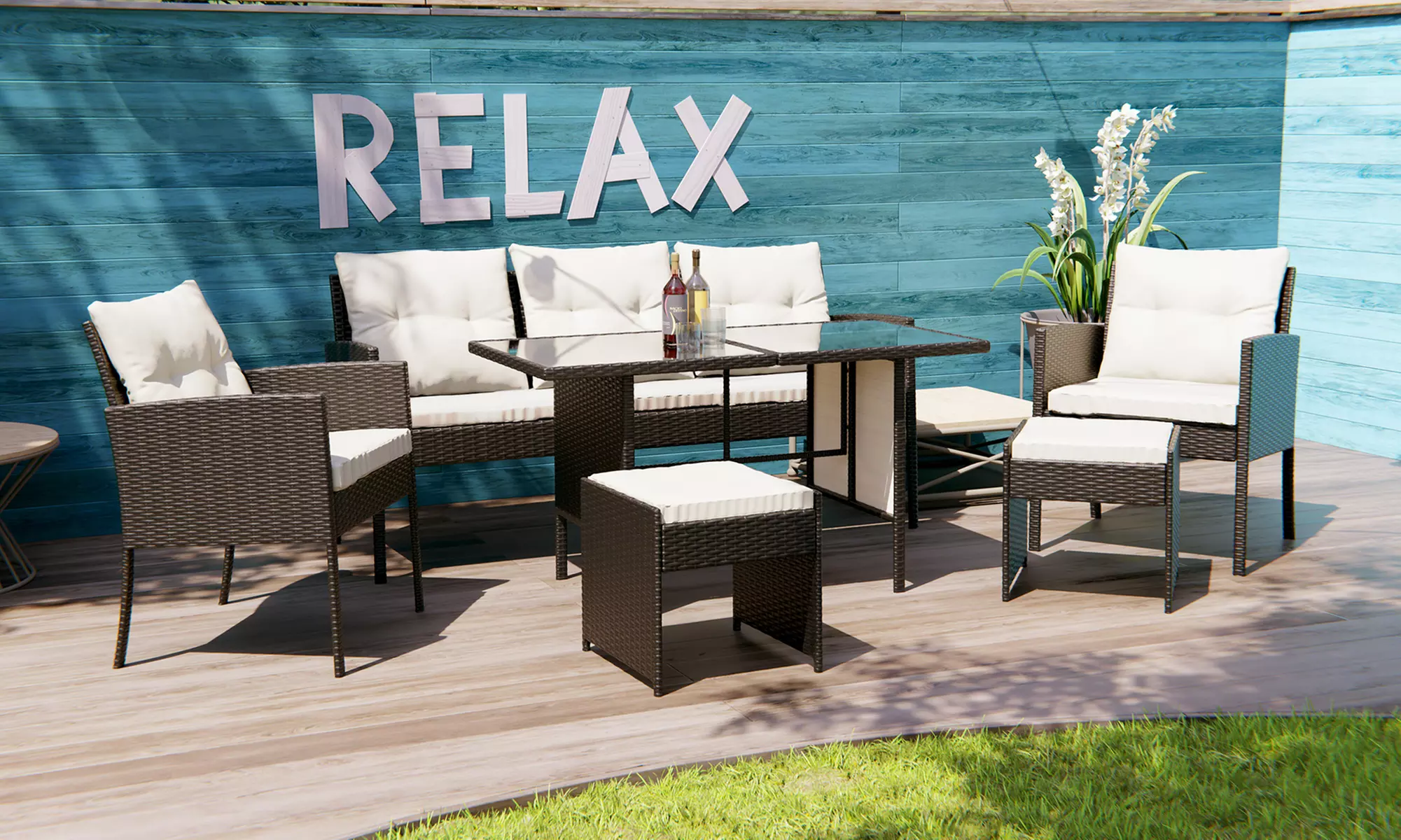 Swing & Harmonie Gartenmöbel-Set „Sydney"