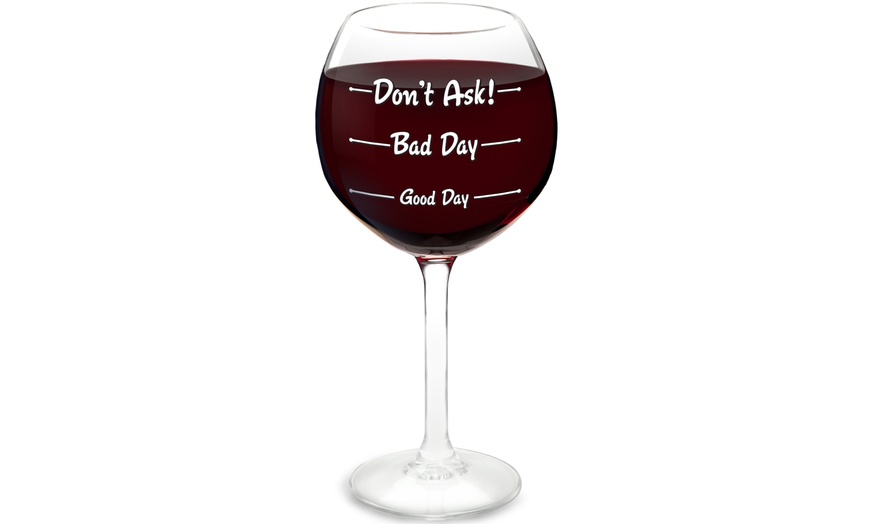 How Was Your Day Wine Glass | Groupon Goods