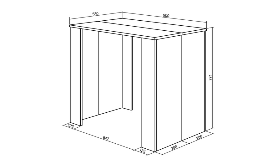 Image 19: Table console extensible