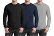 3-Pack Galaxy By Harvic Men's Egyptian Cotton Blend Tee (S-2XL) - Second Medium