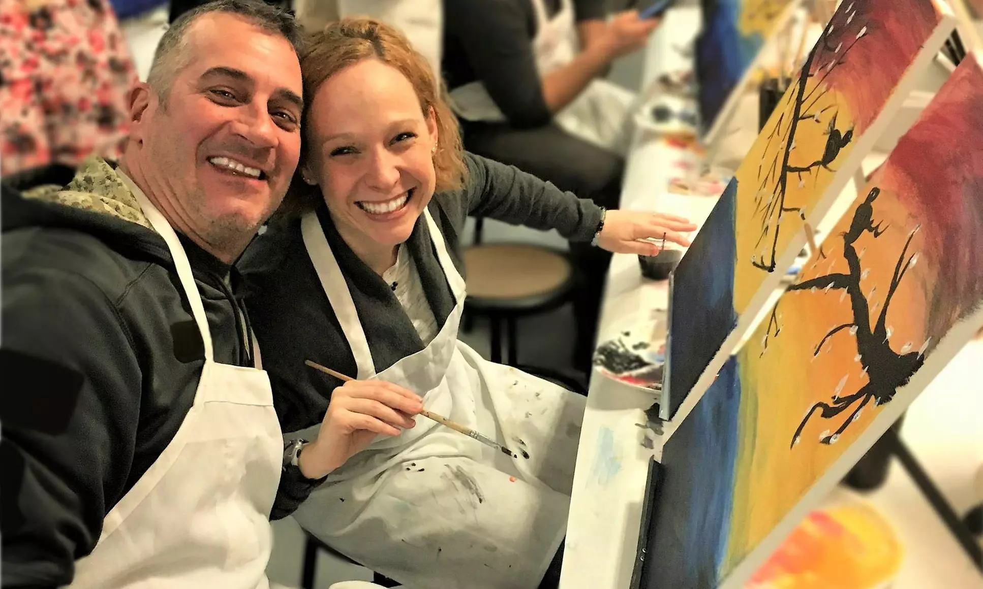 Paint and Sip Kit for One or Two with Materials and Instructional Video from Uncorked Canvas (Up to 38% Off) - Primary Image