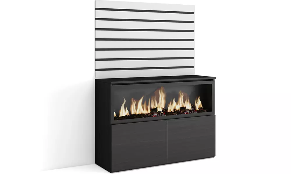 Sideboard mit LED-Elektrokamin