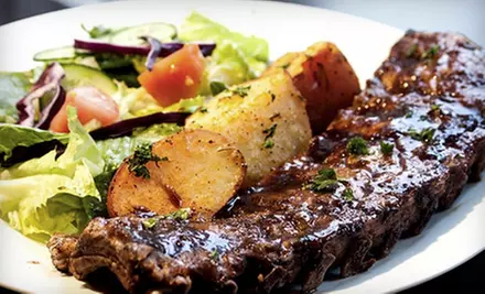 Three-Course Dinner for Two, Valid Monday–Thursday or Friday–Saturday at Purple Olive Grill (Up to 51% Off) - Primary Image